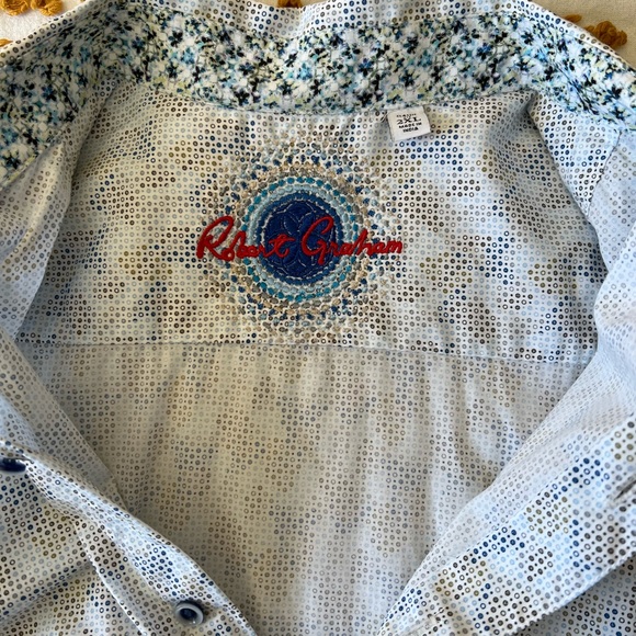 Robert Graham Short Sleeve Button Up Shirt XXL - Picture 2 of 3